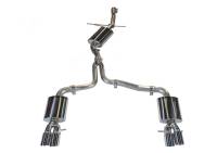 AWE Tuning - AWE Tuning 3015-42018 AWE Tuning Audi B8 A4 Touring Edition Exhaust - Quad Tip Polished Silver Tips - Does Not Fit Cabrio - Image 1