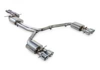 AWE Tuning - AWE Tuning 3015-42070 AWE Tuning Audi C7.5 A7 3.0T Touring Edition Exhaust - Quad Outlet Chrome Silver Tips - Image 1