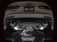 AWE Tuning - AWE Tuning 3015-42103 AWE Tuning 19-23 Audi C8 S6/S7 2.9T V6 AWD Touring Edition Exhaust - Chrome Silver Tips - Image 2