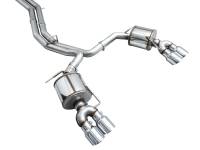 AWE Tuning - AWE Tuning 3015-42103 AWE Tuning 19-23 Audi C8 S6/S7 2.9T V6 AWD Touring Edition Exhaust - Chrome Silver Tips - Image 16