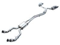 AWE Tuning - AWE Tuning 3015-42103 AWE Tuning 19-23 Audi C8 S6/S7 2.9T V6 AWD Touring Edition Exhaust - Chrome Silver Tips - Image 21