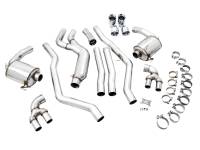 AWE Tuning - AWE Tuning 3015-42148 AWE Tuning 2019+ BMW M340i (G20) Non-Resonated Touring Edition Exhaust - Quad Chrome Silver Tips - Image 8