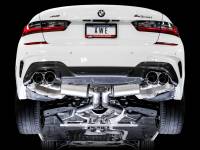 AWE Tuning - AWE Tuning 3015-42150 AWE Tuning 2019+ BMW M340i (G20) Resonated Touring Edition Exhaust - Quad Chrome Silver Tips - Image 3