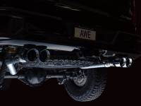 AWE Tuning - AWE Tuning 3015-42284 AWE Tuning 22-23 GMC Sierra 1500 AT4X 6.2L 0FG Catback Split Dual (Flat Bumper) - Chrome Silver Tips - Image 5