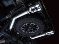 AWE Tuning - AWE Tuning 3015-42284 AWE Tuning 22-23 GMC Sierra 1500 AT4X 6.2L 0FG Catback Split Dual (Flat Bumper) - Chrome Silver Tips - Image 8