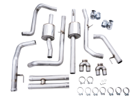 AWE Tuning - AWE Tuning 3015-42284 AWE Tuning 22-23 GMC Sierra 1500 AT4X 6.2L 0FG Catback Split Dual (Flat Bumper) - Chrome Silver Tips - Image 10