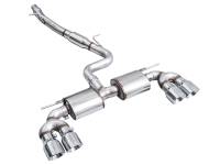 AWE Tuning - AWE Tuning 3015-42658 AWE Tuning MK8 Volkswagen Golf R 3in Touring Edition Quad Exhaust - Chrome Silver Tips - Image 11