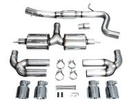 AWE Tuning - AWE Tuning 3015-42897 AWE Tuning 22-24 Audi 8Y S3 Touring Edition Exhaust - Chrome Silver Tips - Image 11