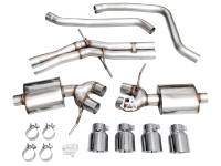 AWE Tuning - AWE Tuning 3015-42951 AWE Tuning 19-21 Porsche Macan 3.0T/2.9TT Touring Edition Cat-Back Exhaust w/ Chrome Silver Tips - Image 8