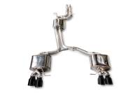 AWE Tuning - AWE Tuning 3015-43056 AWE Tuning Audi 8R SQ5 Touring Edition Exhaust - Quad Outlet Diamond Black Tips - Image 1