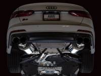 AWE Tuning - AWE Tuning 3015-43107 AWE Tuning 19-23 Audi C8 S6/S7 2.9T V6 AWD Touring Edition Exhaust - Diamond Black Tips - Image 12