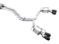 AWE Tuning - AWE Tuning 3015-43107 AWE Tuning 19-23 Audi C8 S6/S7 2.9T V6 AWD Touring Edition Exhaust - Diamond Black Tips - Image 18