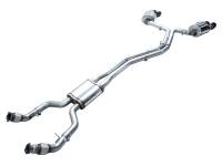 AWE Tuning - AWE Tuning 3015-43107 AWE Tuning 19-23 Audi C8 S6/S7 2.9T V6 AWD Touring Edition Exhaust - Diamond Black Tips - Image 20