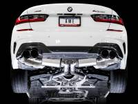 AWE Tuning - AWE Tuning 3015-43158 AWE Tuning 2019+ BMW M340i (G20) Resonated Touring Edition Exhaust - Quad Diamond Black Tips - Image 5