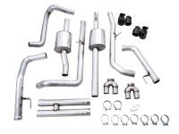 AWE Tuning - AWE Tuning 3015-43284 AWE Tuning 22-23 GMC Sierra 1500 AT4X 6.2L 0FG Catback Split Dual (Flat Bumper) - Diamond Black Tips - Image 8