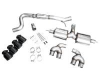 AWE Tuning - AWE Tuning 3015-43658 AWE Tuning MK8 Volkswagen Golf R 3in Touring Edition Quad Exhaust - Diamond Black Tips - Image 13