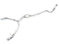 AWE Tuning - AWE Tuning 3020-32032 AWE Tuning Audi B9 A5 Track Edition Exhaust Dual Outlet - Chrome Silver Tips (Includes DP) - Image 1