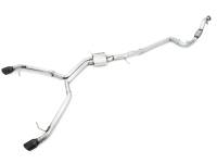 AWE Tuning - AWE Tuning 3020-33026 AWE Tuning Audi B9 A4 Track Edition Exhaust Dual Outlet - Diamond Black Tips (Includes DP) - Image 1