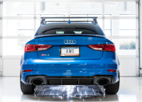 AWE Tuning - AWE Tuning 3020-33064 AWE Tuning 17-19 Audi RS3 8V Track Edition Exhaust - Diamond Black Tips RS-Style Tips - Image 2
