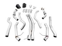 AWE Tuning - AWE Tuning 3020-33124 AWE Tuning Audi B9.5 RS5 Sportback Non-Resonated Track Edition Exhaust - RS-Style Diamond Blk Tips - Image 5