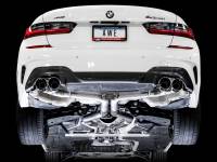 AWE Tuning - AWE Tuning 3020-42078 AWE Tuning 2019+ BMW M340i (G20) Track Edition Exhaust - Quad Chrome Silver Tips - Image 3