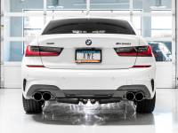 AWE Tuning - AWE Tuning 3020-42078 AWE Tuning 2019+ BMW M340i (G20) Track Edition Exhaust - Quad Chrome Silver Tips - Image 4