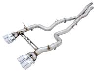 AWE Tuning - AWE Tuning 3020-42082 AWE Tuning BMW F8X M3/M4 Track Edition Cat-Back Exhaust - Chrome Silver Tips - Image 1