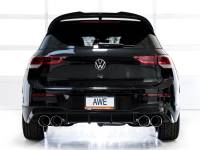 AWE Tuning - AWE Tuning 3020-42658 AWE Tuning MK8 Volkswagen Golf R 3in Track Edition Quad Exhaust - Chrome Silver Tips - Image 8