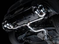 AWE Tuning - AWE Tuning 3020-42658 AWE Tuning MK8 Volkswagen Golf R 3in Track Edition Quad Exhaust - Chrome Silver Tips - Image 9