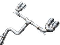 AWE Tuning - AWE Tuning 3020-42658 AWE Tuning MK8 Volkswagen Golf R 3in Track Edition Quad Exhaust - Chrome Silver Tips - Image 13