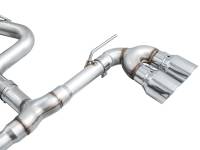 AWE Tuning - AWE Tuning 3020-42658 AWE Tuning MK8 Volkswagen Golf R 3in Track Edition Quad Exhaust - Chrome Silver Tips - Image 14