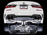 AWE Tuning - AWE Tuning 3020-43085 AWE Tuning 2019+ BMW M340i (G20) Track Edition Exhaust - Quad Diamond Black Tips - Image 3