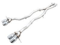 AWE Tuning - AWE Tuning 3020-43482 AWE Tuning Track Edition Cat-Back Exhaust for BMW G8X M3/M4 - Chrome Silver Tips - Image 1