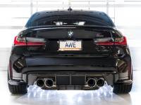 AWE Tuning - AWE Tuning 3020-43482 AWE Tuning Track Edition Cat-Back Exhaust for BMW G8X M3/M4 - Chrome Silver Tips - Image 4