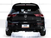 AWE Tuning - AWE Tuning 3020-43658 AWE Tuning MK8 Volkswagen Golf R 3in Track Edition Quad Exhaust - Diamond Black Tips - Image 4