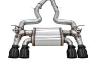 AWE Tuning - AWE Tuning 3025-43074 AWE Tuning BMW F8X M3/M4 SwitchPath Cat-Back Exhaust - Diamond Black Tips - Image 7