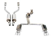 AWE Tuning - AWE Tuning 3415-42034 AWE Tuning Audi B8 / B8.5 S5 Cabrio Touring Edition Exhaust - Non-Resonated - Chrome Silver Tips - Image 1