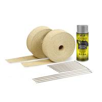 DEI - DEI 10112 DEI Exhaust Wrap Kit - Tan Wrap & Aluminum HT Silicone Coating (Aerosol) - Image 2