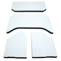 DEI - DEI 50141 DEI 11-18 Jeep Wrangler JK 4-Door Boom Mat Headliner - 4 Piece - White - Image 3