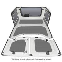 DEI - DEI 50150 DEI 11-18 Jeep Wrangler JK 4-Door Boom Mat Rear Side Window Trim - 2 Piece - Gray - Image 5