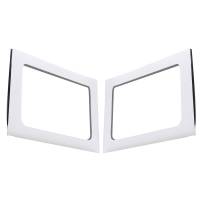 DEI - DEI 50151 DEI 11-18 Jeep Wrangler JK 4-Door Boom Mat Rear Side Window Trim - 2 Piece - White - Image 2
