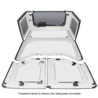 DEI - DEI 50151 DEI 11-18 Jeep Wrangler JK 4-Door Boom Mat Rear Side Window Trim - 2 Piece - White - Image 4