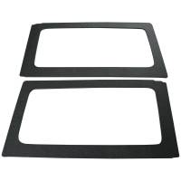 DEI - DEI 50152 DEI 11-18 Jeep Wrangler JK 2-Door Boom Mat Rear Side Window Trim - 2 Piece - Black - Image 1