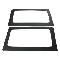 DEI - DEI 50152 DEI 11-18 Jeep Wrangler JK 2-Door Boom Mat Rear Side Window Trim - 2 Piece - Black - Image 2