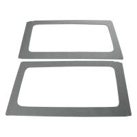 DEI - DEI 50153 DEI 11-18 Jeep Wrangler JK 2-Door Boom Mat Rear Side Window Trim - 2 Piece - Gray - Image 1