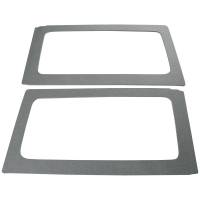 DEI - DEI 50153 DEI 11-18 Jeep Wrangler JK 2-Door Boom Mat Rear Side Window Trim - 2 Piece - Gray - Image 2