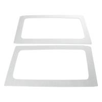 DEI - DEI 50154 DEI 11-18 Jeep Wrangler JK 2-Door Boom Mat Rear Side Window Trim - 2 Piece - White - Image 2