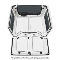 DEI - DEI 50154 DEI 11-18 Jeep Wrangler JK 2-Door Boom Mat Rear Side Window Trim - 2 Piece - White - Image 6