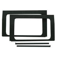 DEI - DEI 50173 DEI 18-23 Jeep Wrangler JL 4-Door Boom Mat Rear Side Window Trim - 4 Piece - Black - Image 1