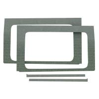 DEI - DEI 50174 DEI 18-23 Jeep Wrangler JL 4-Door Boom Mat Rear Side Window Trim - 4 Piece - Gray - Image 1